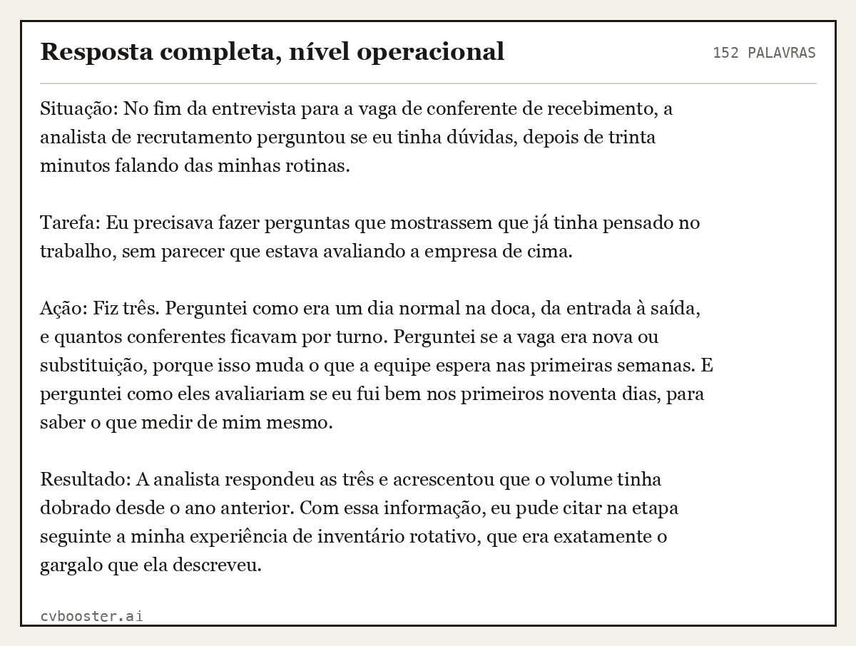 Exemplo completo: Resposta completa, nível operacional, 152 palavras