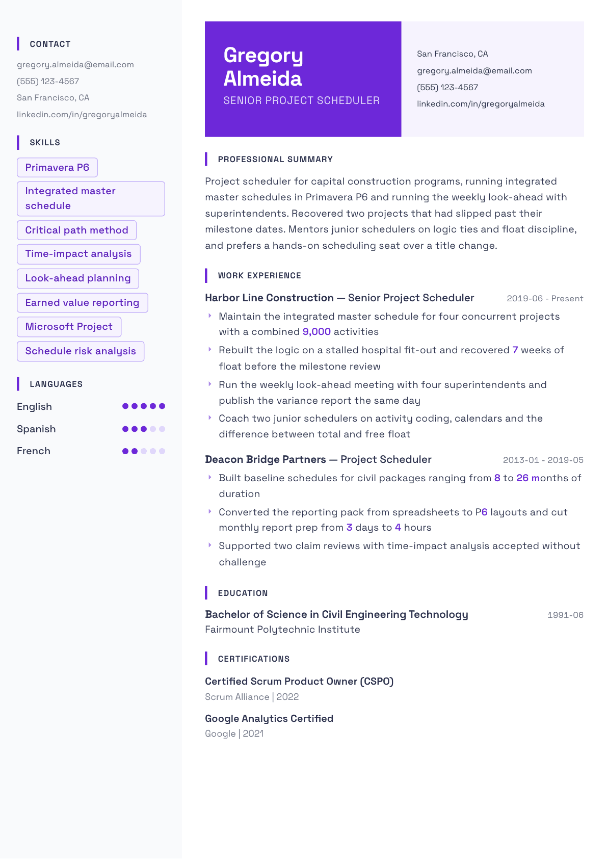 Older Worker resume example, Tokyo template