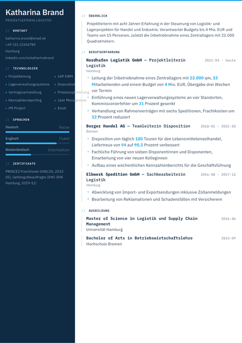 Lebenslauf Vorlage Datum