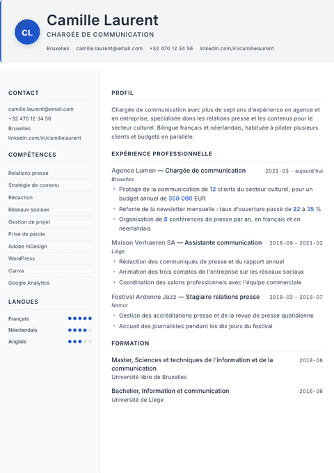 Modèle de CV simple Paper