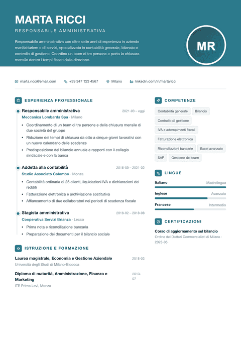 Modello CV Harbor