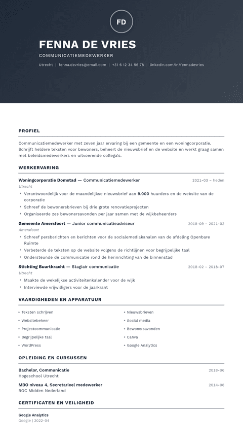 Cv-template Foundation