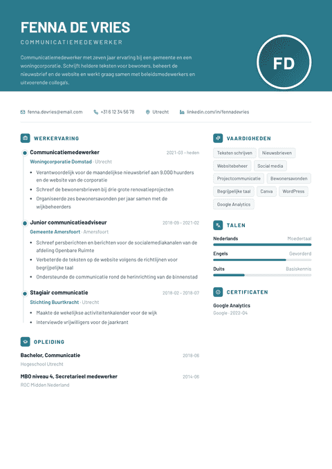 Cv-template Harbor