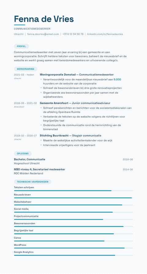 Cv-template Horizon