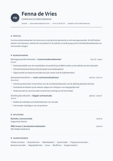 Cv-template Thread