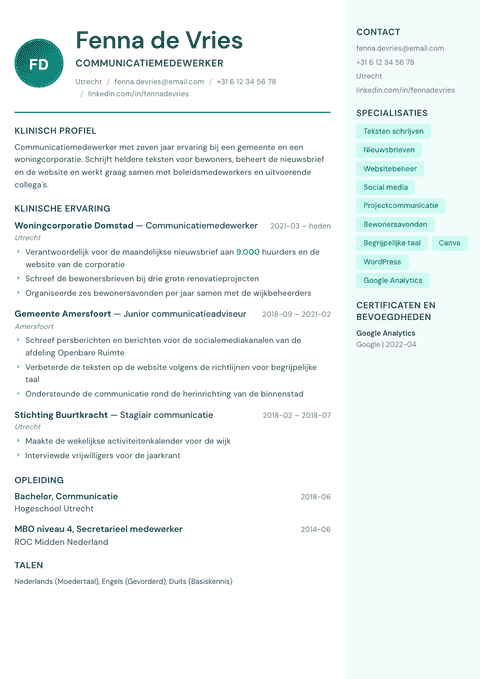 Cv-template Remedy