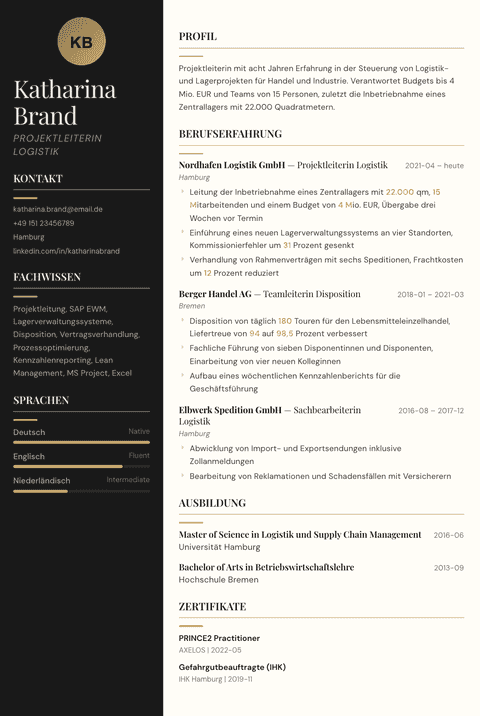 Lebenslauf Vorlage Obsidian