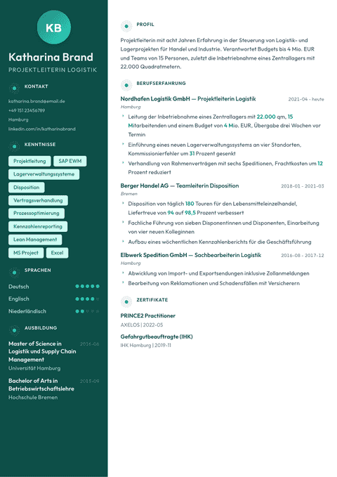 Lebenslauf Vorlage Vienna