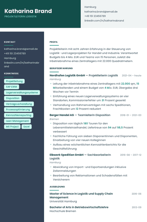 Lebenslauf Vorlage Spectrum