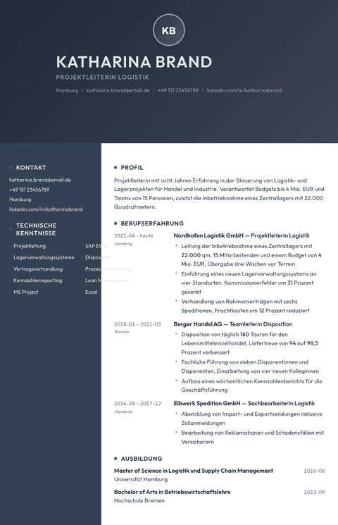 Lebenslauf Vorlage Binary