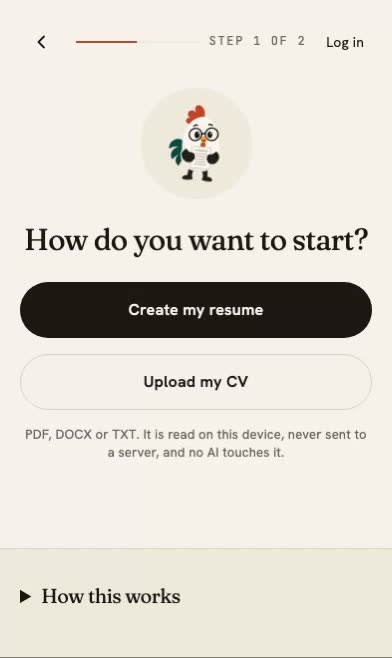 L'editeur CVBooster se remplit, de la premiere question au telechargement.
